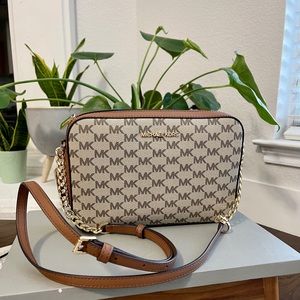 Michael Kors Natural Luggage EW Crossbody
